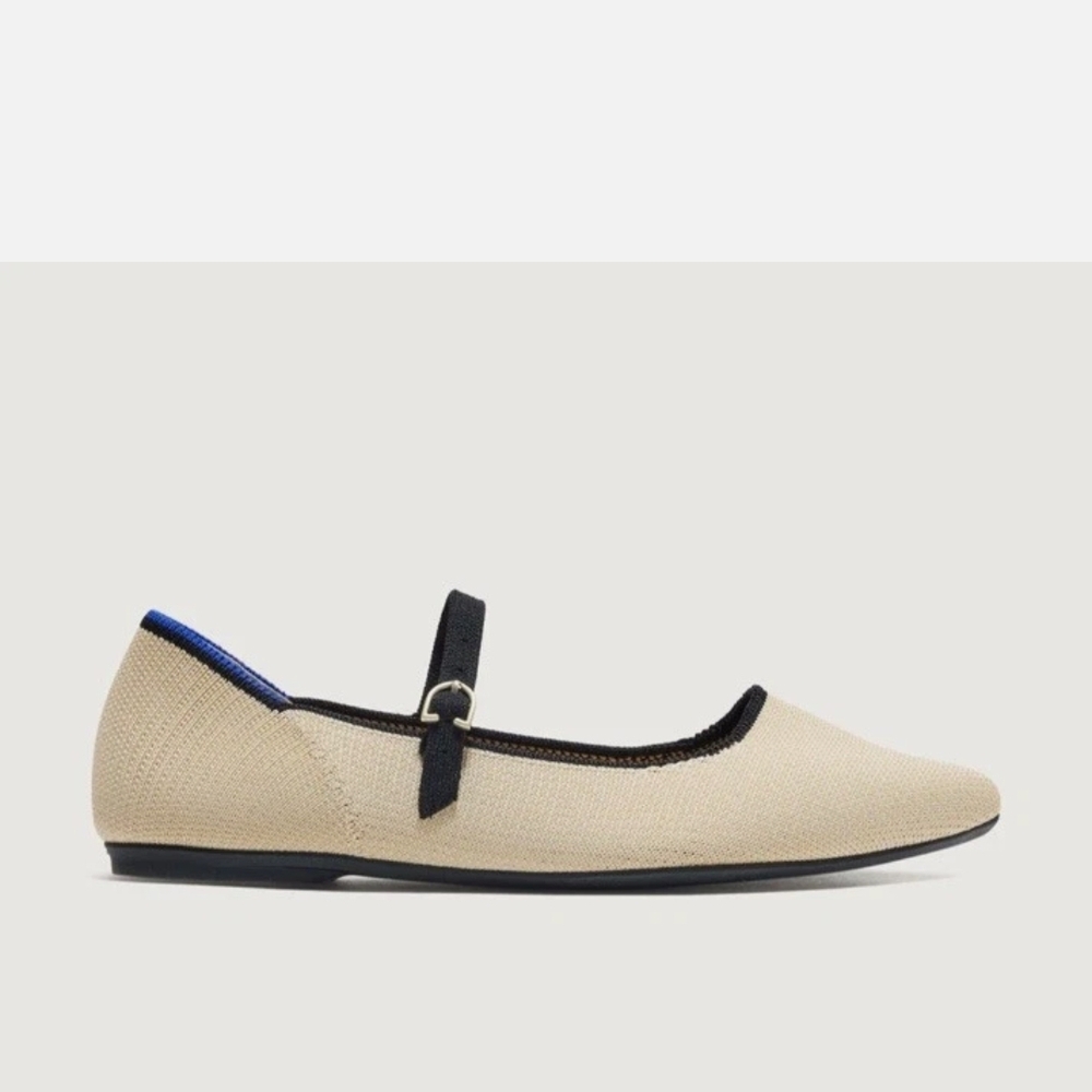 Rothy's Tan and Black Women's Flats - Picture 4 of 9